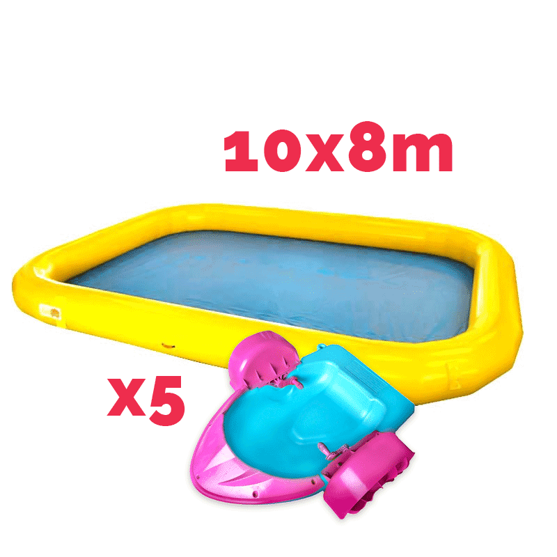 Bassin Waterballs Gonflable 10x8m – L’Expérience Aquatique qui Fait le Show !